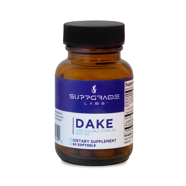 Bottle of DAKE™ shown
